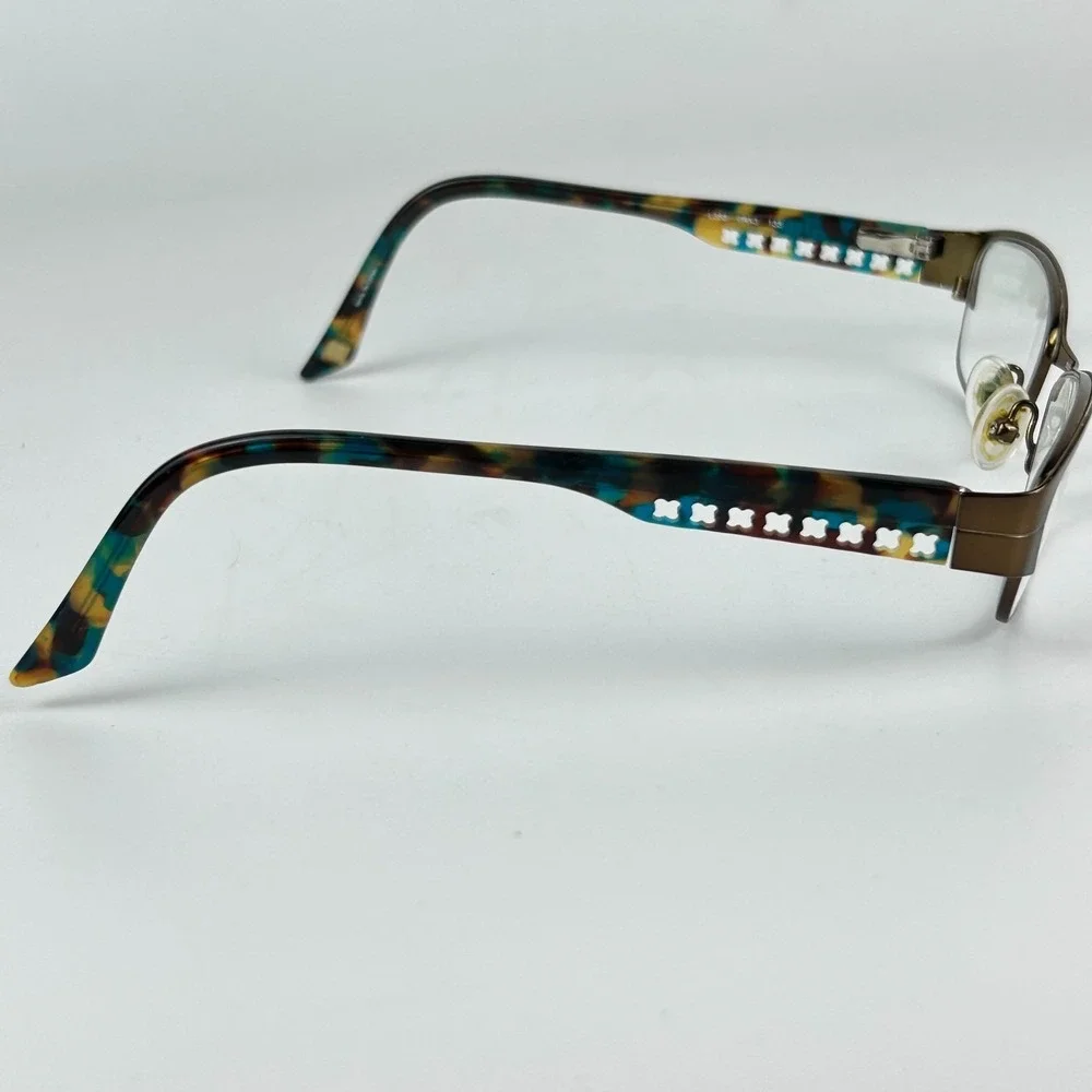 Liz Claiborne New York L353 0RX3 Women Eyeglasses Frame Brown Half Rim 52-18-135